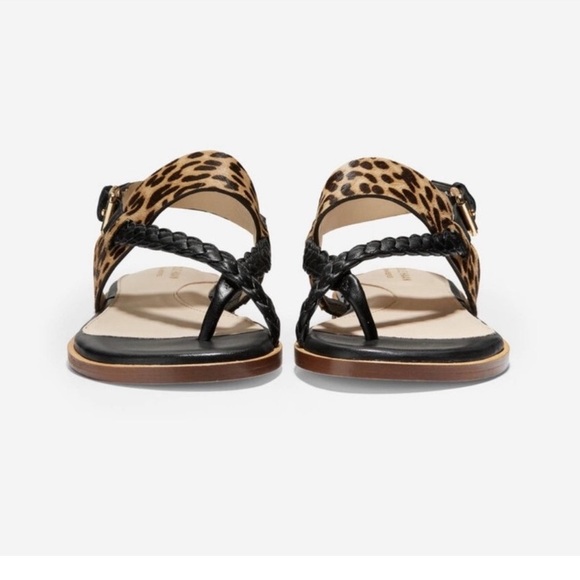 COLE HAAN NWOT Anica Braided Leather Thong - Picture 3 of 8